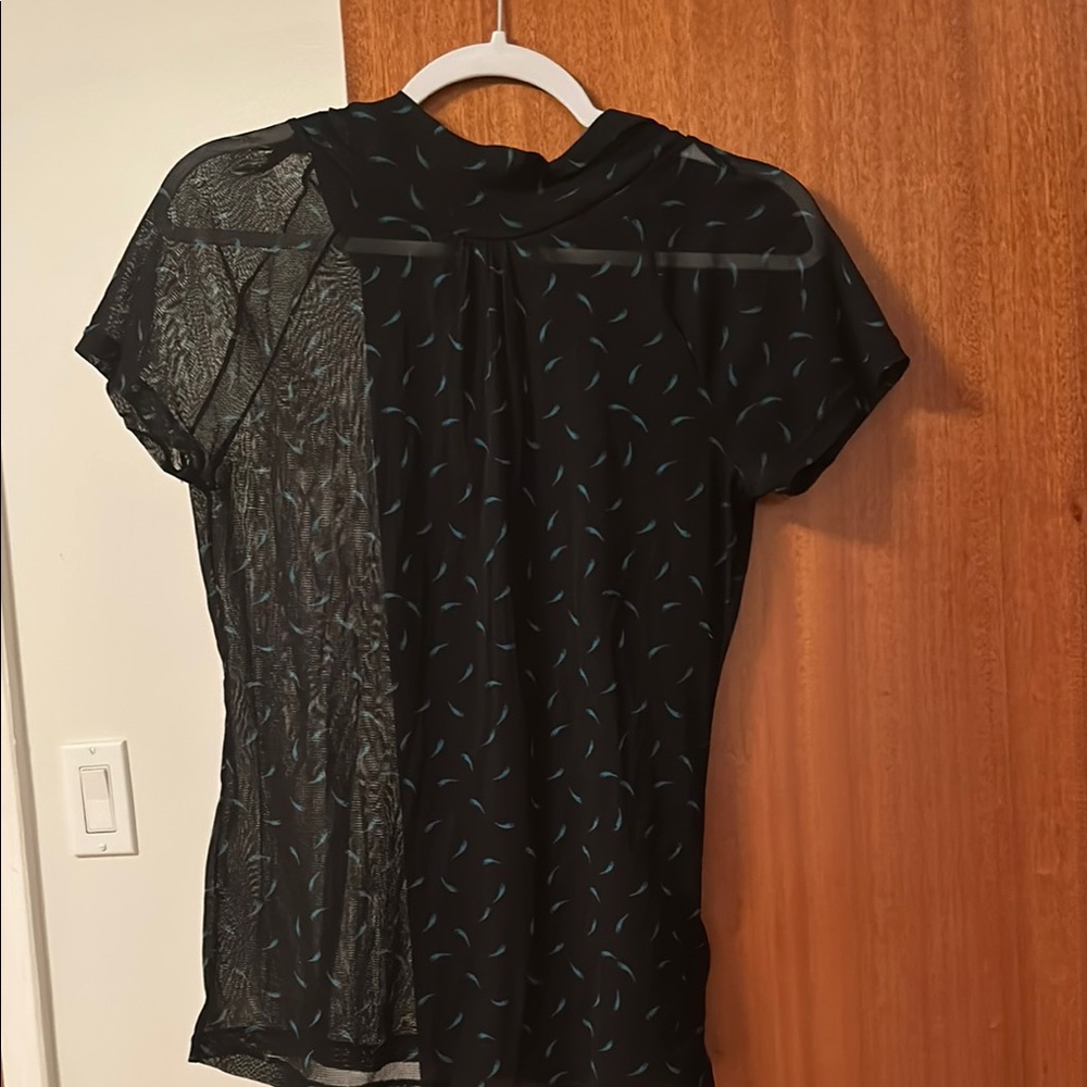 Black Sheer Women's Top